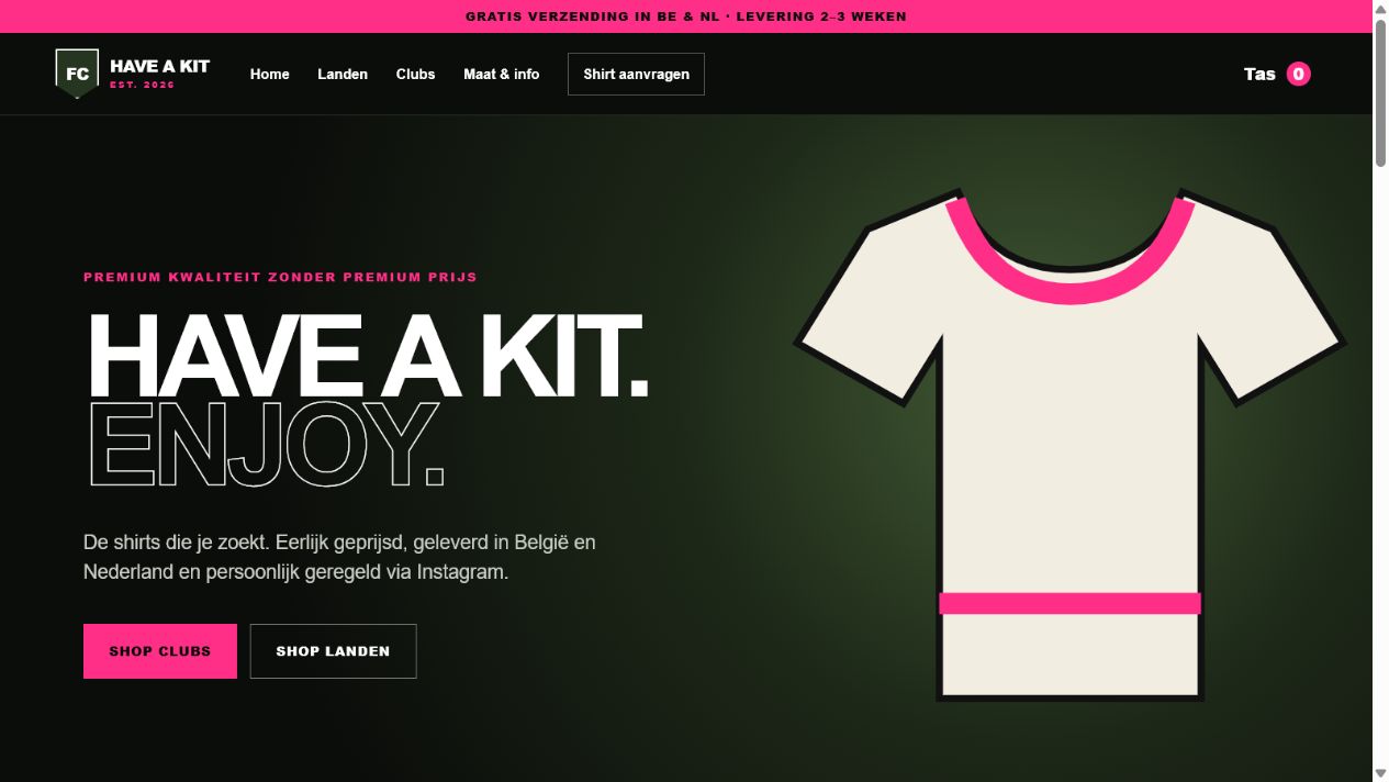 Website van FC Have A Kit